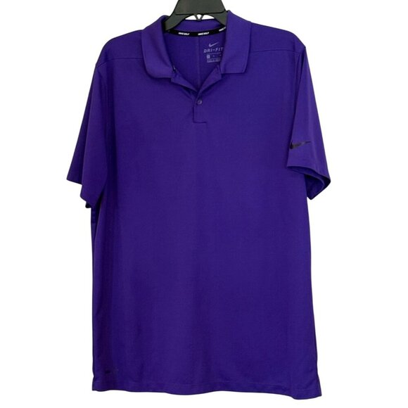 Nike Other - Nike Golf Dri Fit Men's Short Sleeve Polo Shirt Purple Size Lg